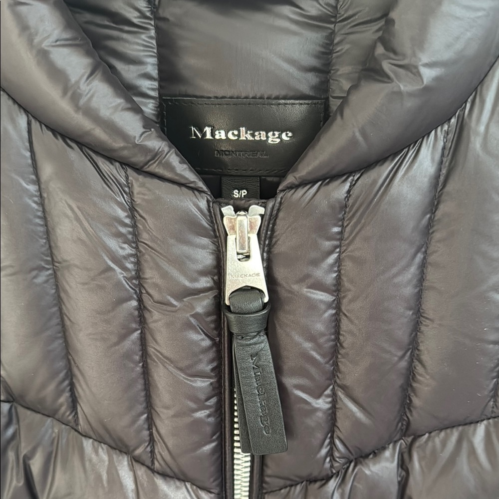 NWOT Mackage Petra Short Down Black Quilted Women's Jacket Size Small Coat - Picture 4 of 14